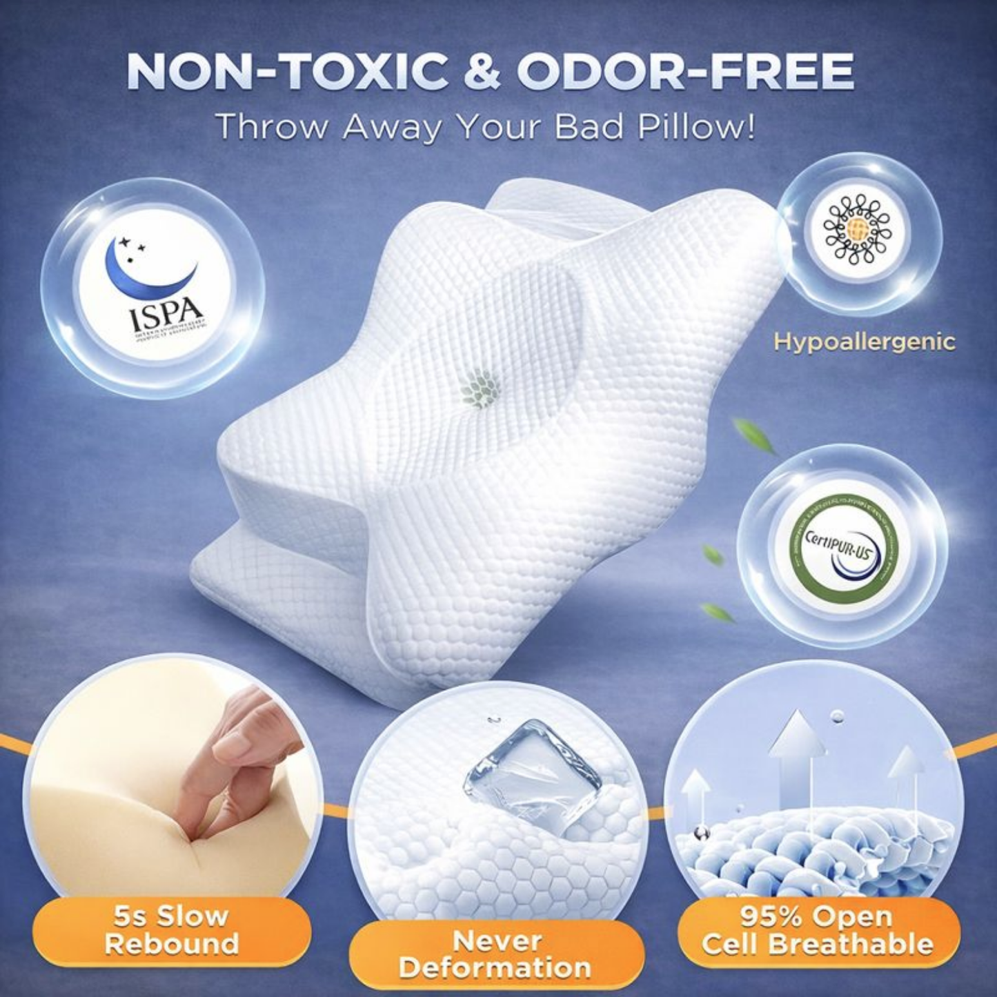 DreamEase™ Memory Foam Neck Pilow