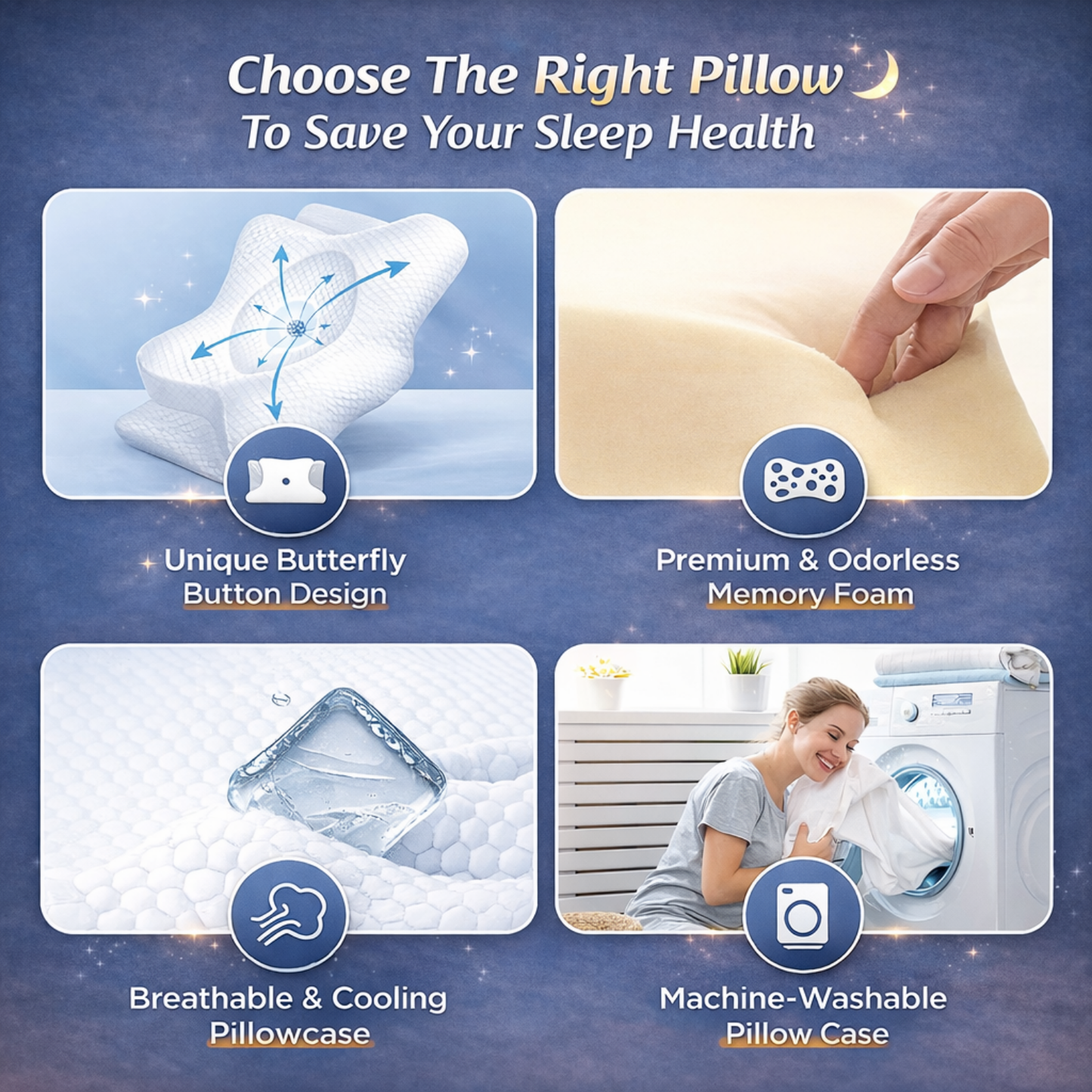 DreamEase™ Memory Foam Neck Pilow